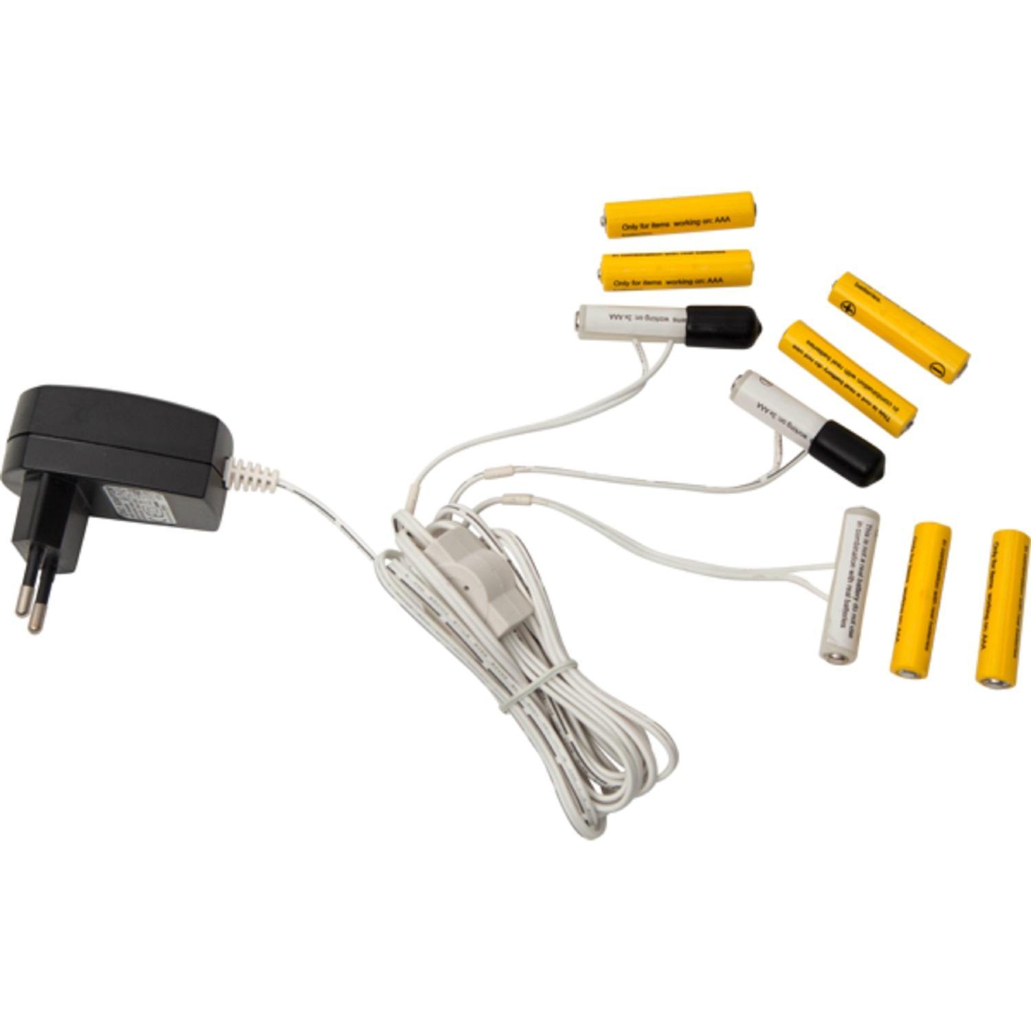 Аккумуляторная батарея для 3xAAA с 3 выходами