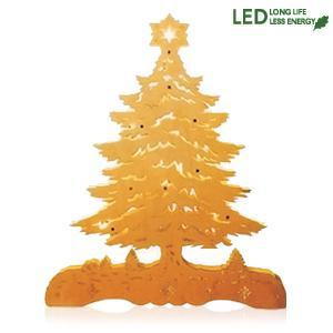 Декорация светодиодная Новогодняя елка 32х23 на батарейке