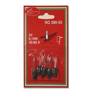 Лампочка электр  прозр  3V 0,19W 5шт/уп