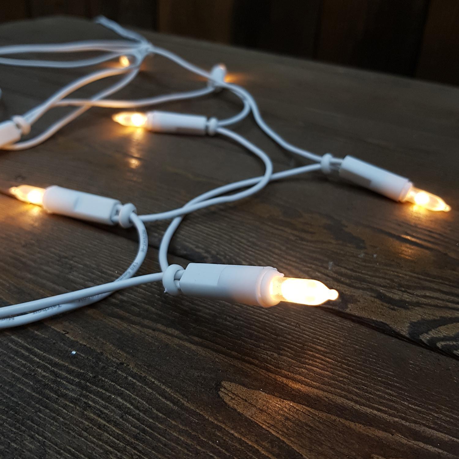 Гирлянда         1,35м теплобелая Грозди  10диодов LED indoor