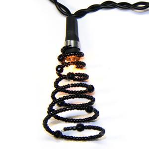 Гирлянда         1,35м черная Спираль  10ламп indoor