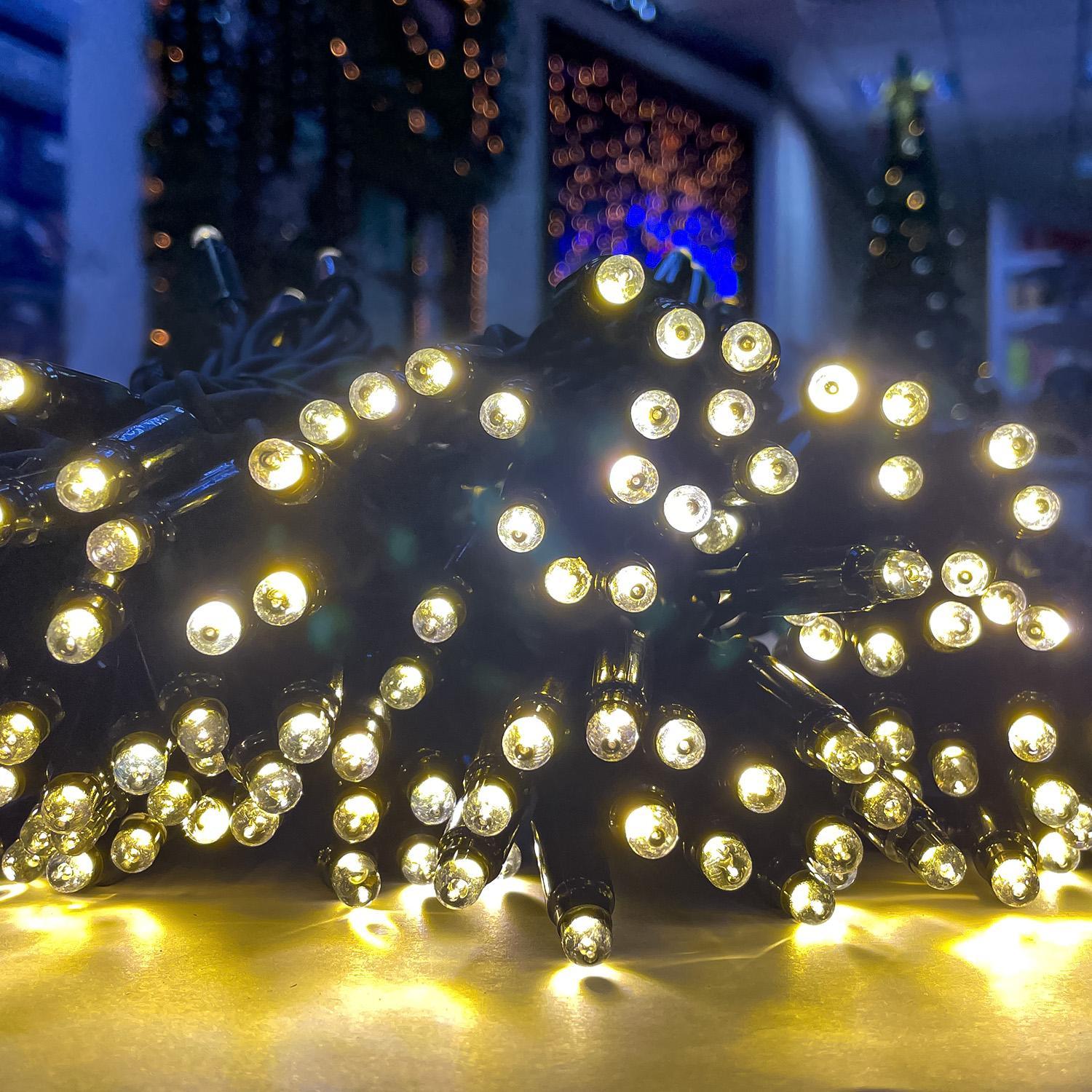 Гирлянда занавес  1x4м теплобелая кабель черный дополнительная 204диода LED outdoor