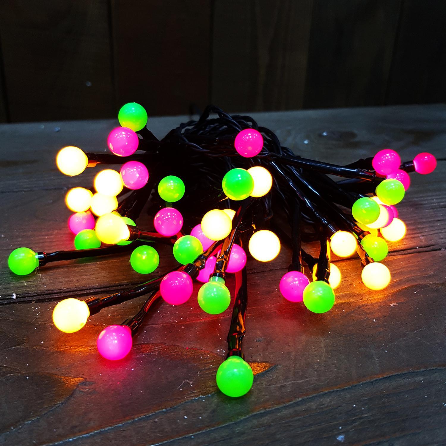 Гирлянда       5м желто-зелено-красная Жемчуг 48диодов LED outdoor