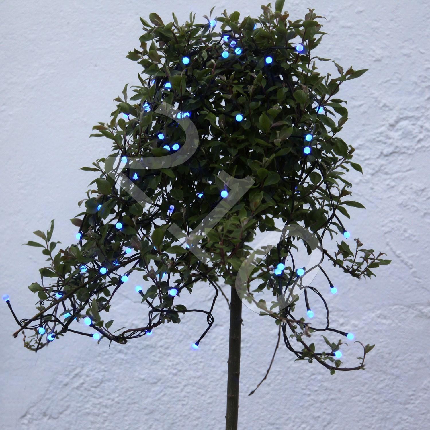 Гирлянда    8м синяя Жемчуга  80диодов LED outdoor