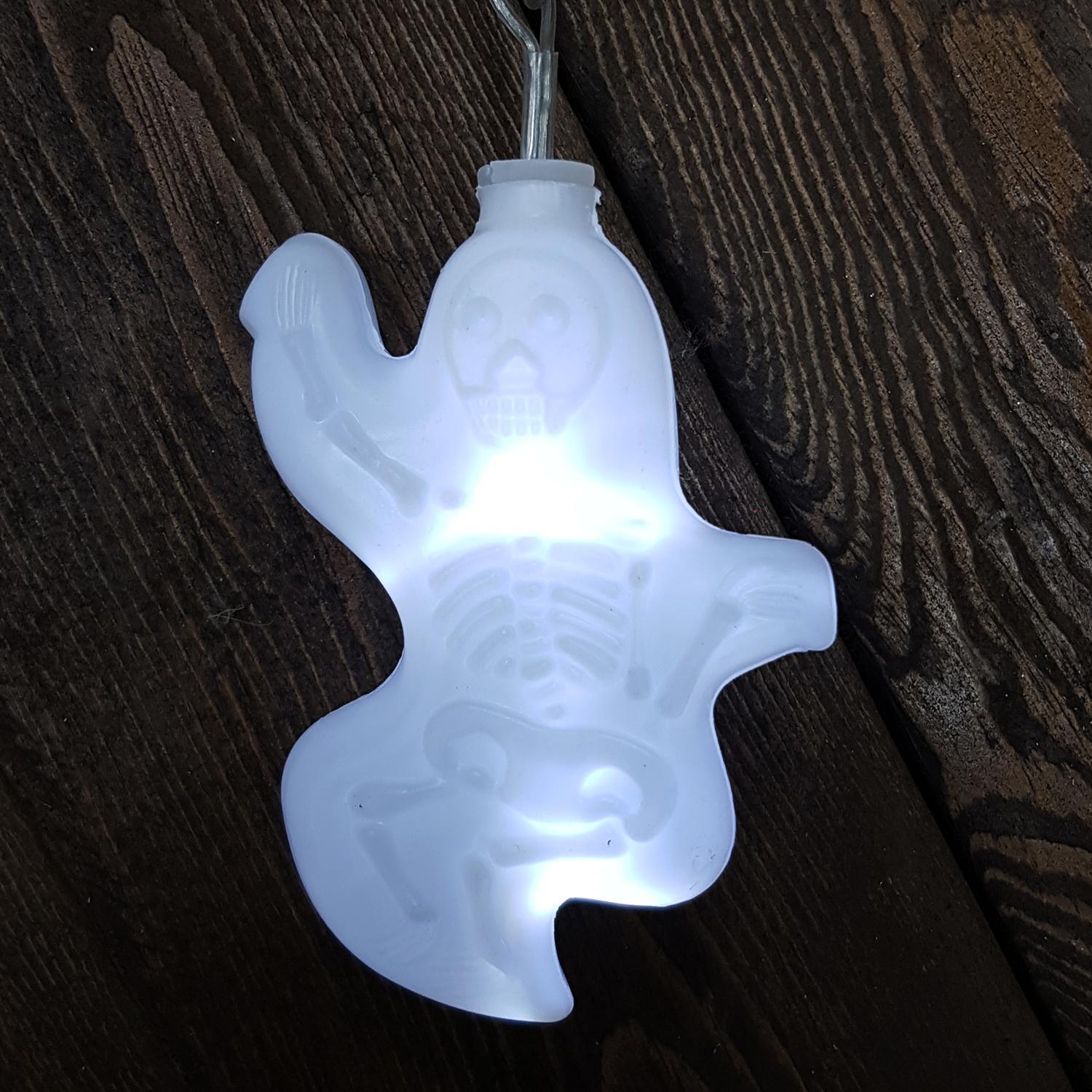 Гирлянда        3,5м Halloween /Хеллоуин/ Призраки 6х6,5см 8диодов LED outdoor