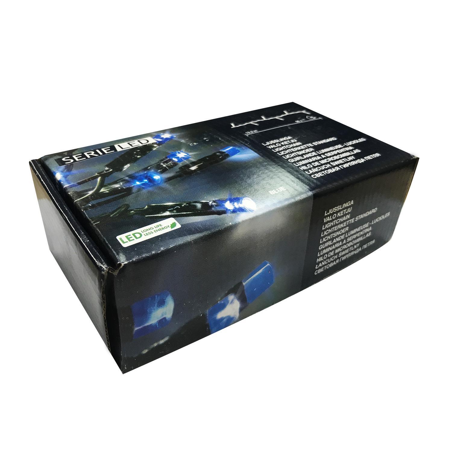 Гирлянда цепочка  12м голубая 96диодов LED outdoor