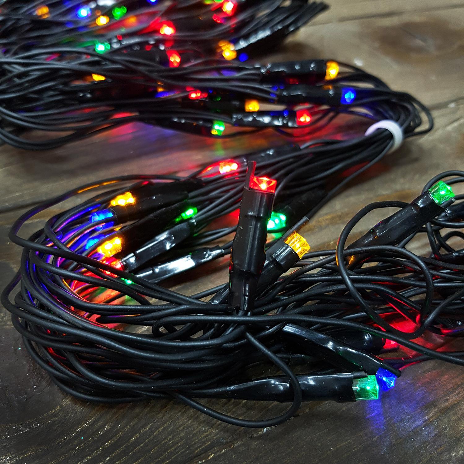 Гирлянда сетка     2x1м разноцветная  96диодов LED outdoor