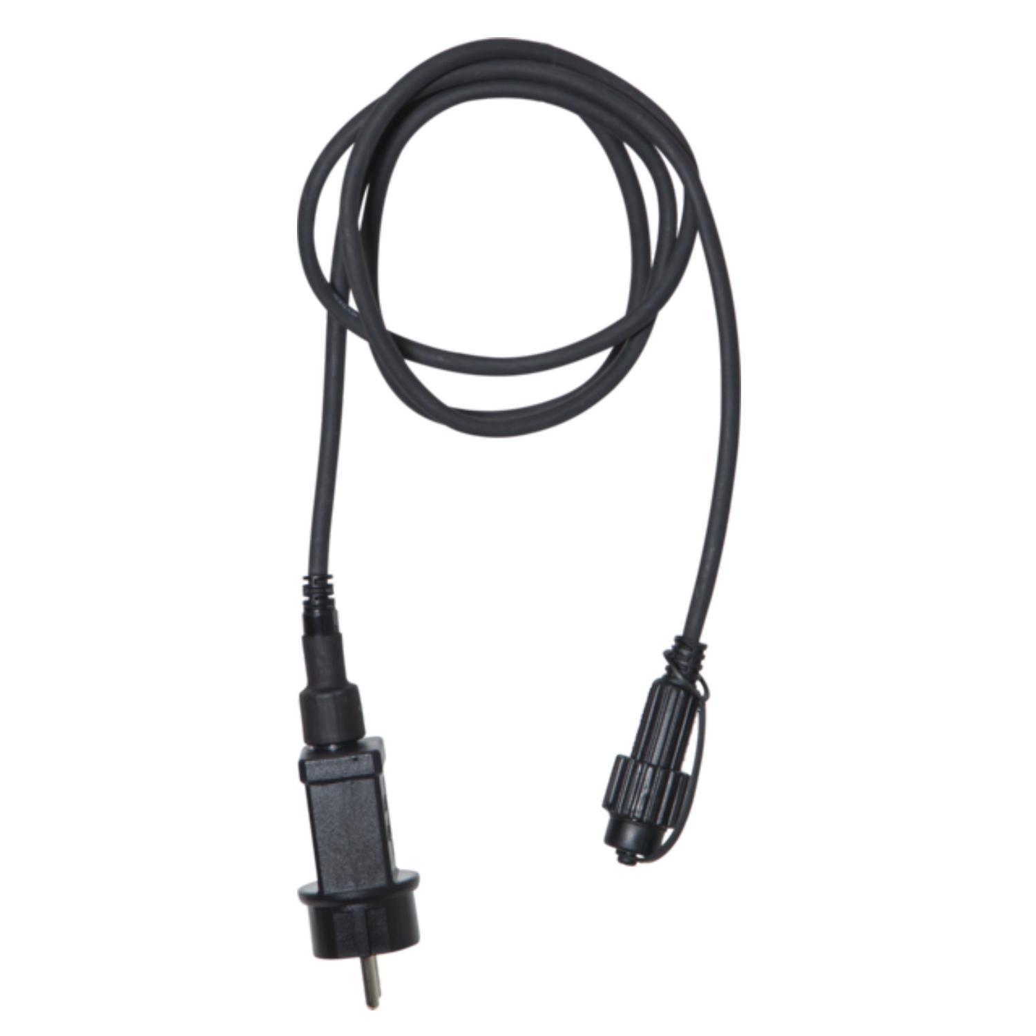 Кабель  1,8м+1,5м черный стартовый с трансформатором 20,4VA System 24 IP44 outdoor