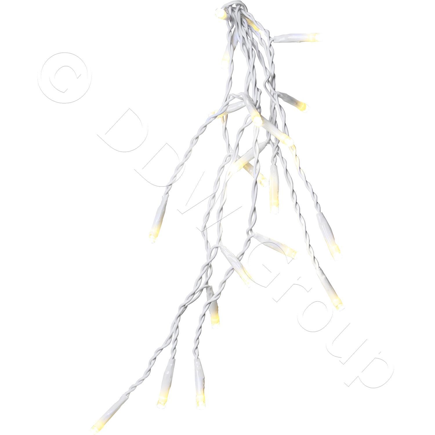 Гирлянда дождь  4х0,4м теплобелая  дополнительная 140LED DECOR outdoor