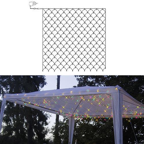 Гирлянда сетка  3х3м разноцветная  180диодов LED outdoor