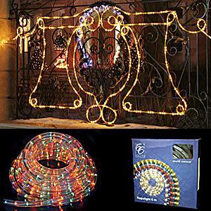 Гирлянда роуп лайт (дюралайт)  8м разноцветная Ropelight d13мм 8функций 288диодов MICRO outdoor