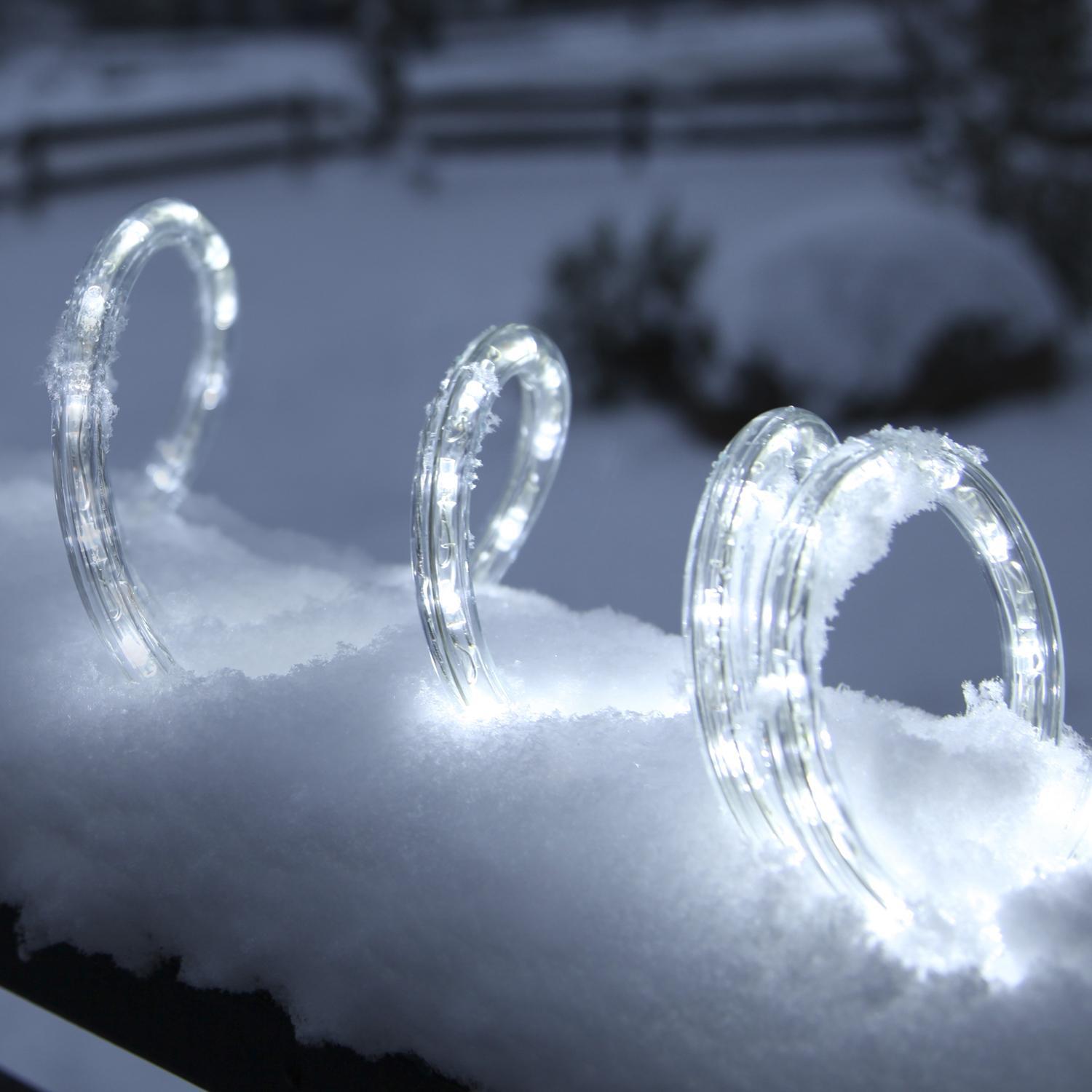 Гирлянда роуп лайт (дюралайт) 45м холоднобелая Ropelight d12,5мм бухта 36диодов/м MICRO outdoor