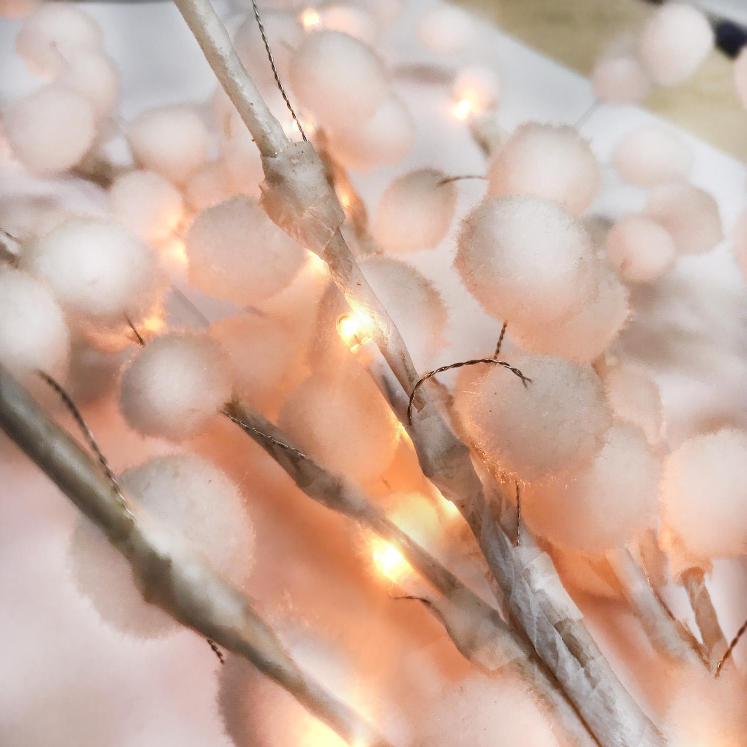 Декорация электрич  Снежная веточка 60х25см 36ламп