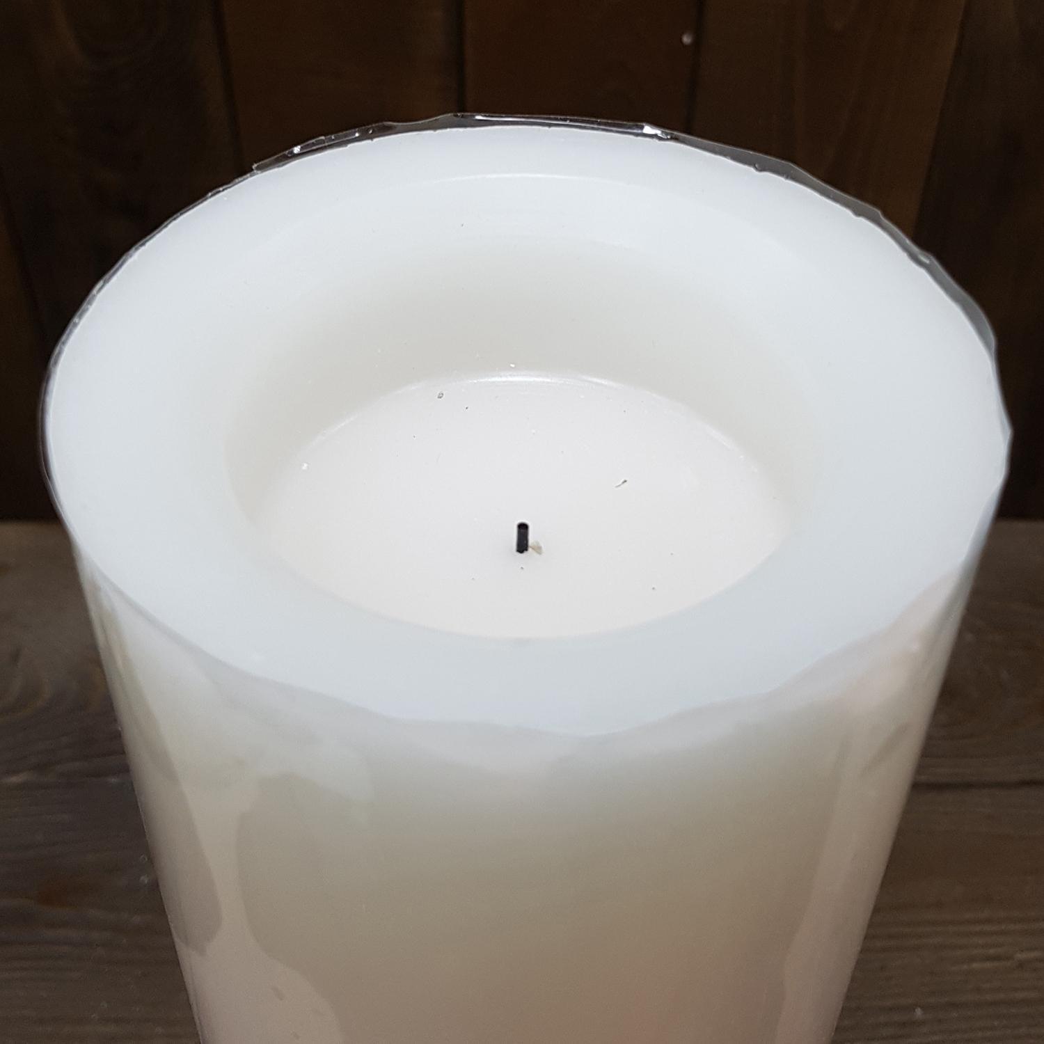 Свеча светильник LED  d10x30см кремовая 6ч таймер на батарейках 4хАА indoor