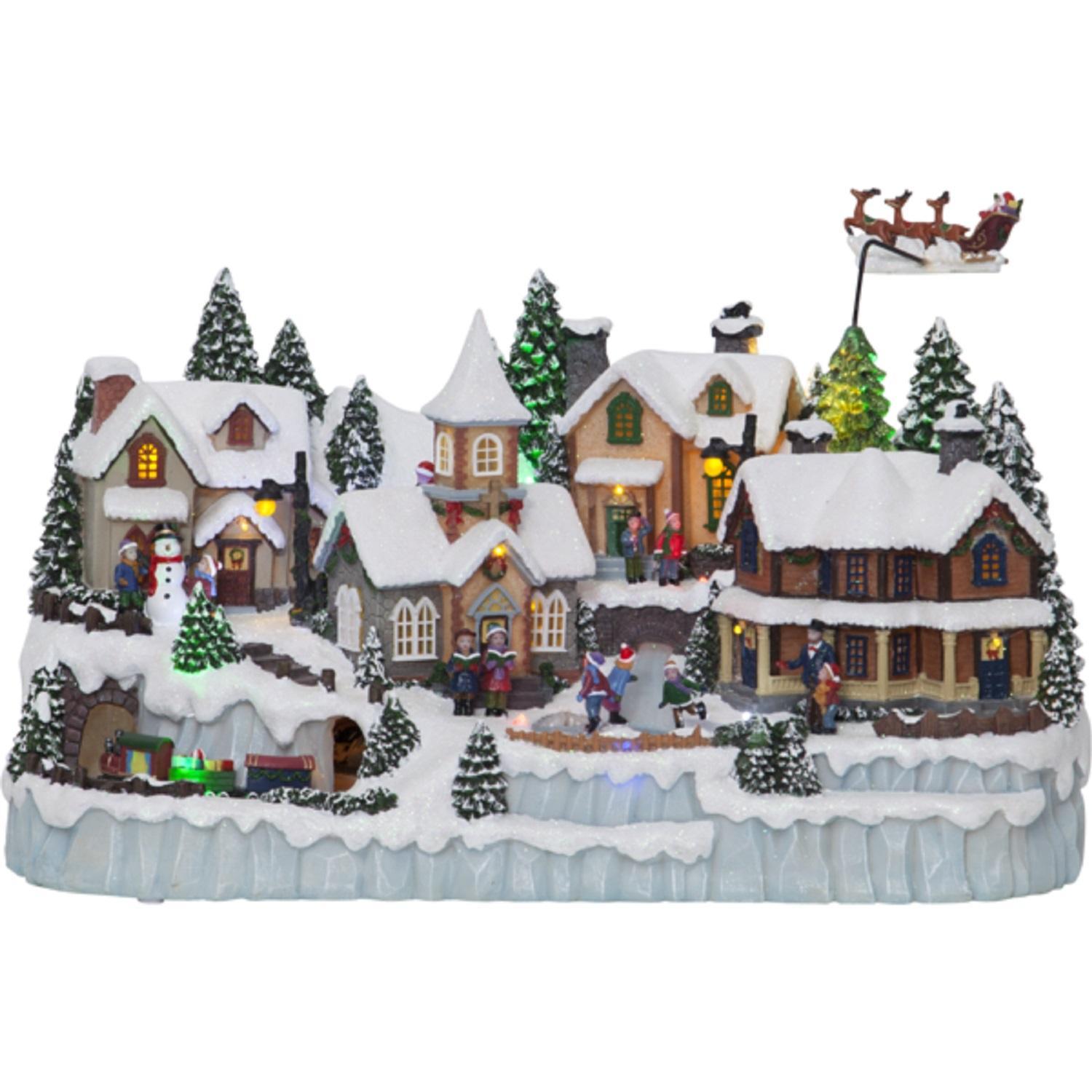 Декорация Большая деревня 55х35х31см 31диодов