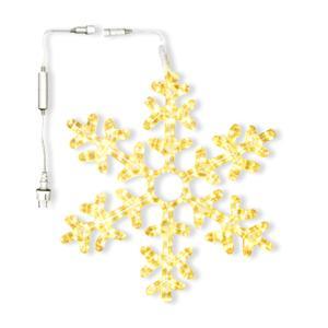 Декорация светодиодная Снежинка 0,5м теплобелая