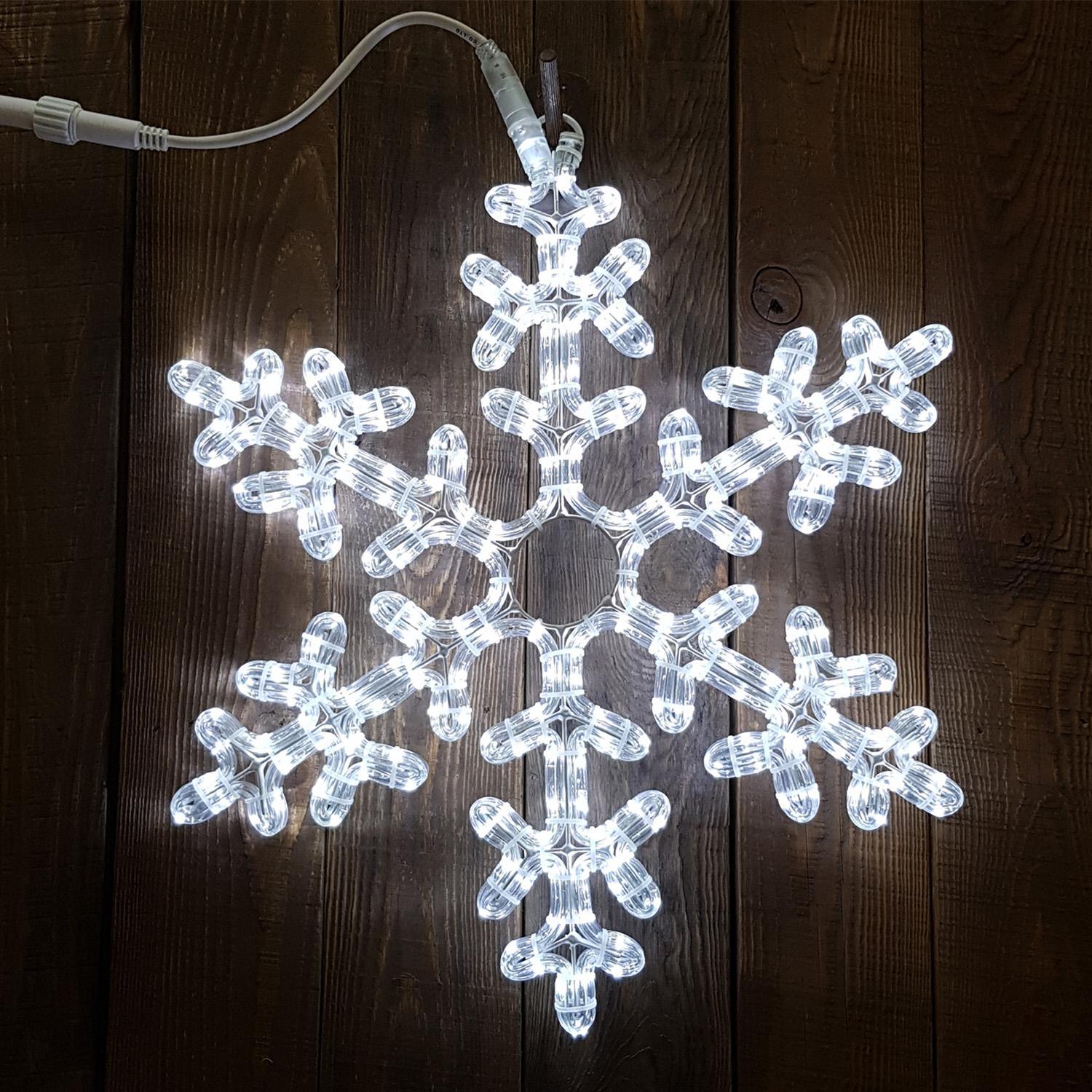 Декорация светодиодная Снежинка 0,5м холоднобелая