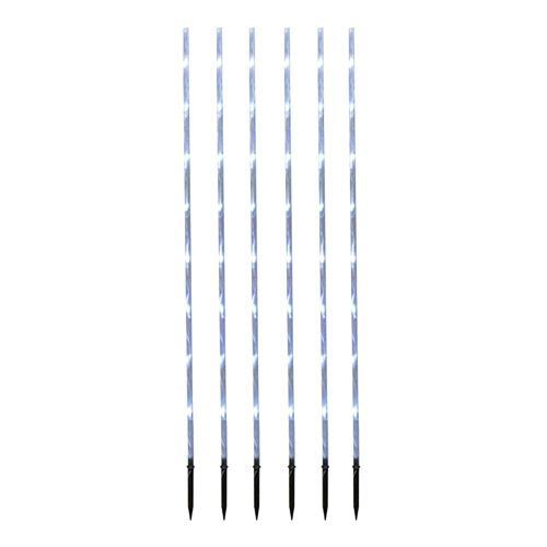 Декорация светодиодная Стик для сада голубой 90см 6шт/уп