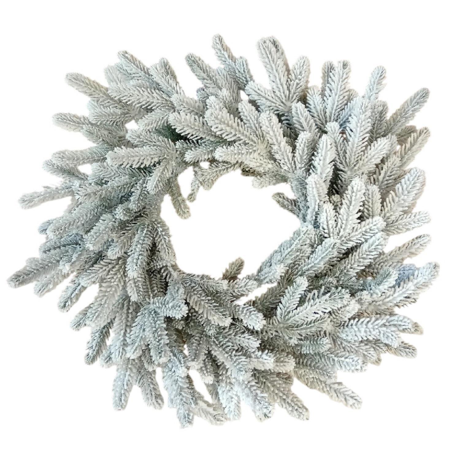 Венок еловый  d60см Amelia (Амелия) заснеженный  80веток PE100%