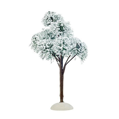 Декорация Деревце  16см Горная сосна зеленая заснеженная