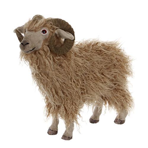Декорация Овца бежевая 44х19х37см