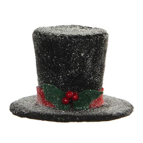 Декорация Шляпа черная 9х14см