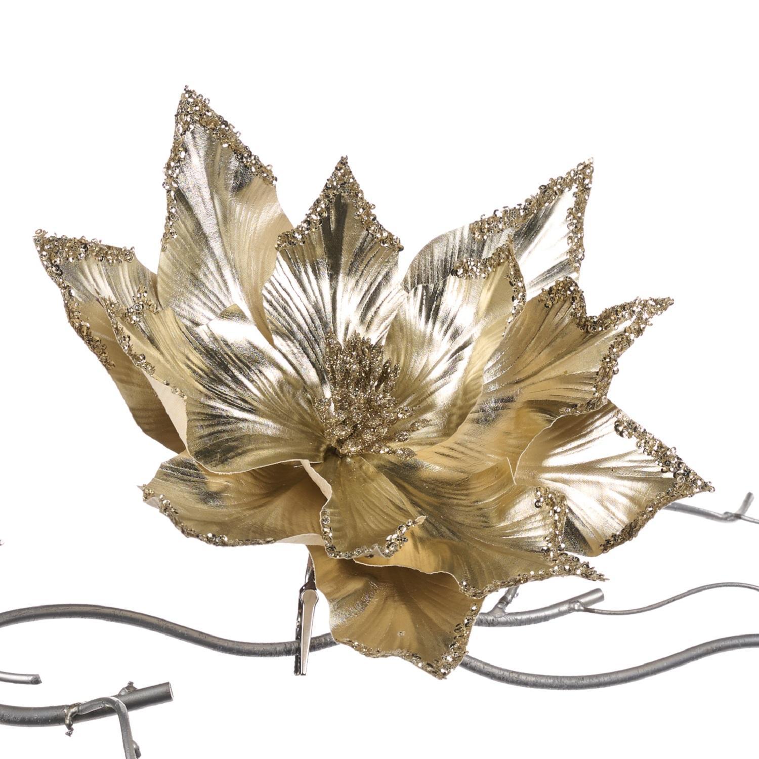 Декор Пуансеттия кремовая 30см SP 20762