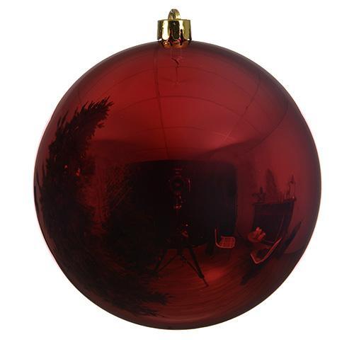 Шар красный глянцевый d14см