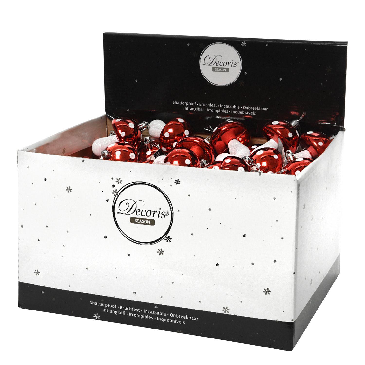 Декор Гриб красно-белый 7,5см 2шт/уп