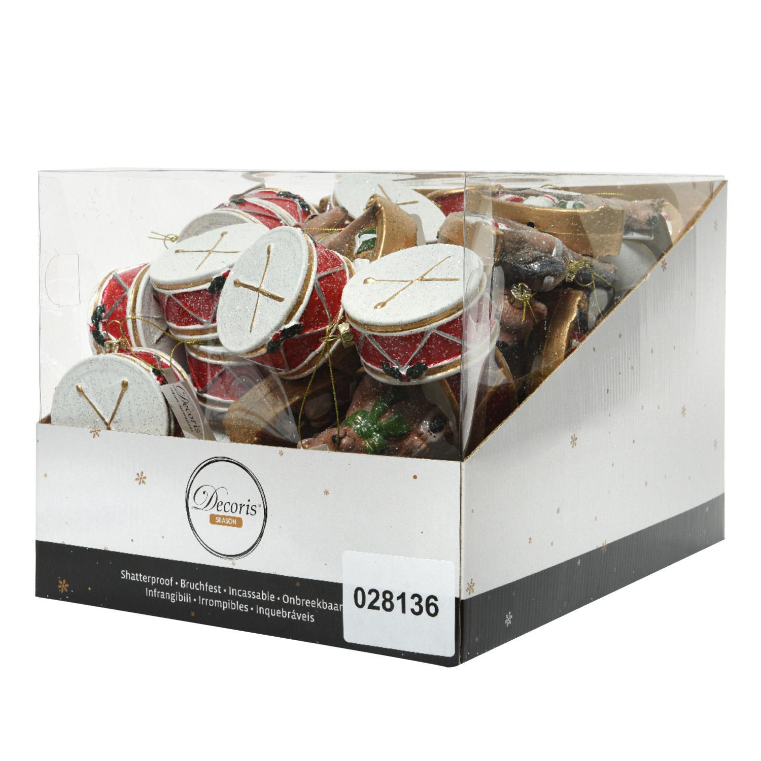 Декор Лошадка/Барабан/Медведь 11см 3 в ассорт