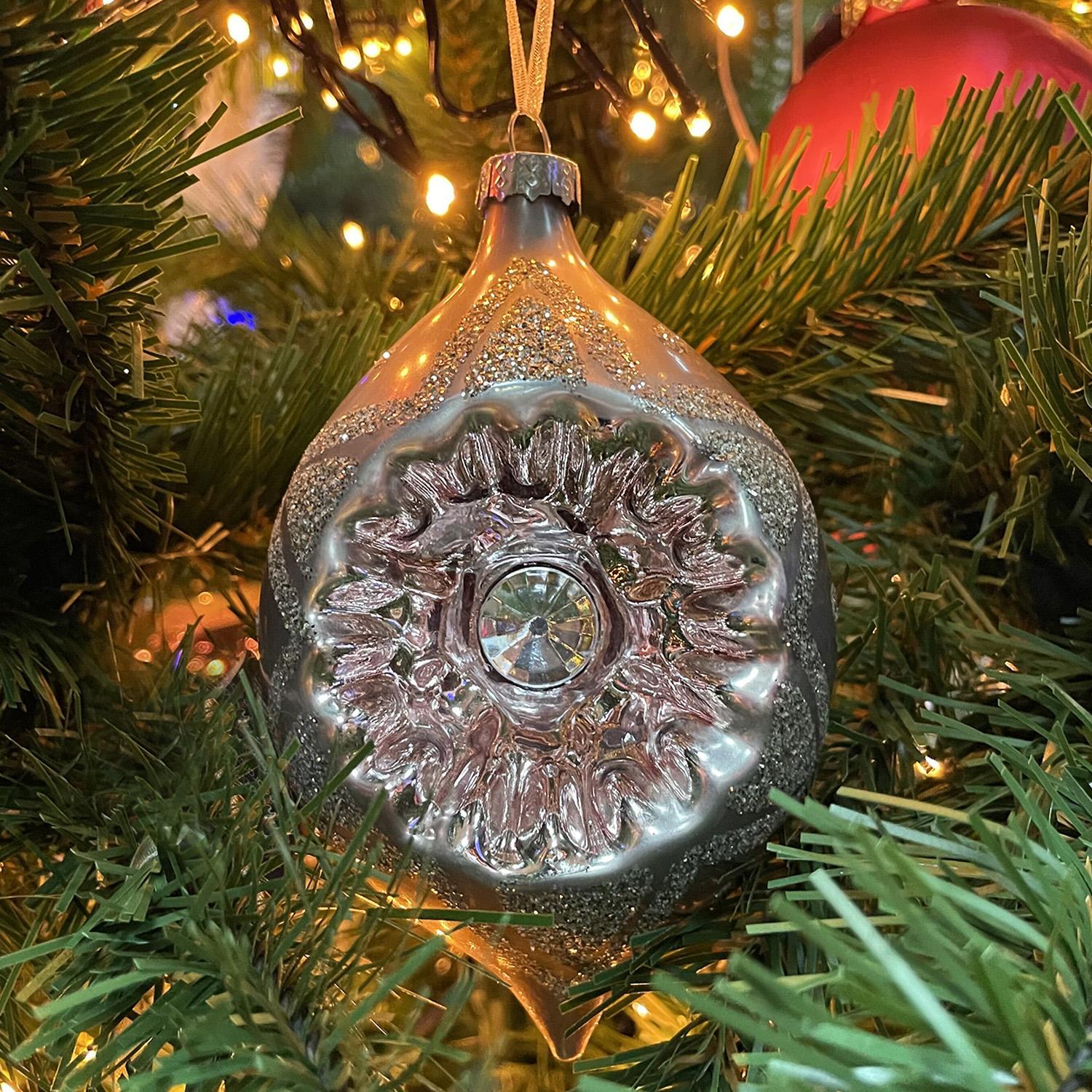 Декор Конус стекло с углублением d8x12см 2шт/уп 3 в ассорт