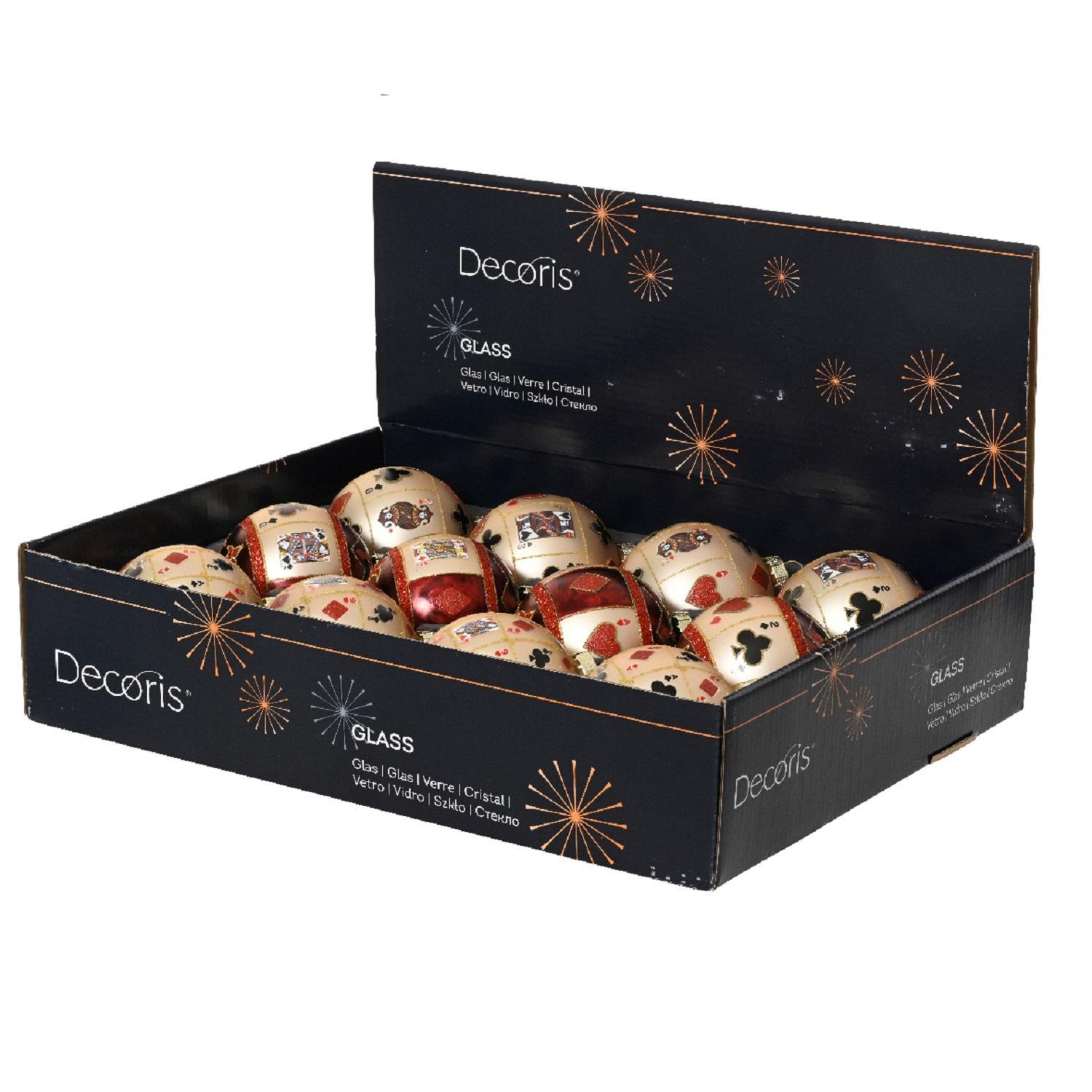 Шар стекло Карты d8см 3 в ассорт