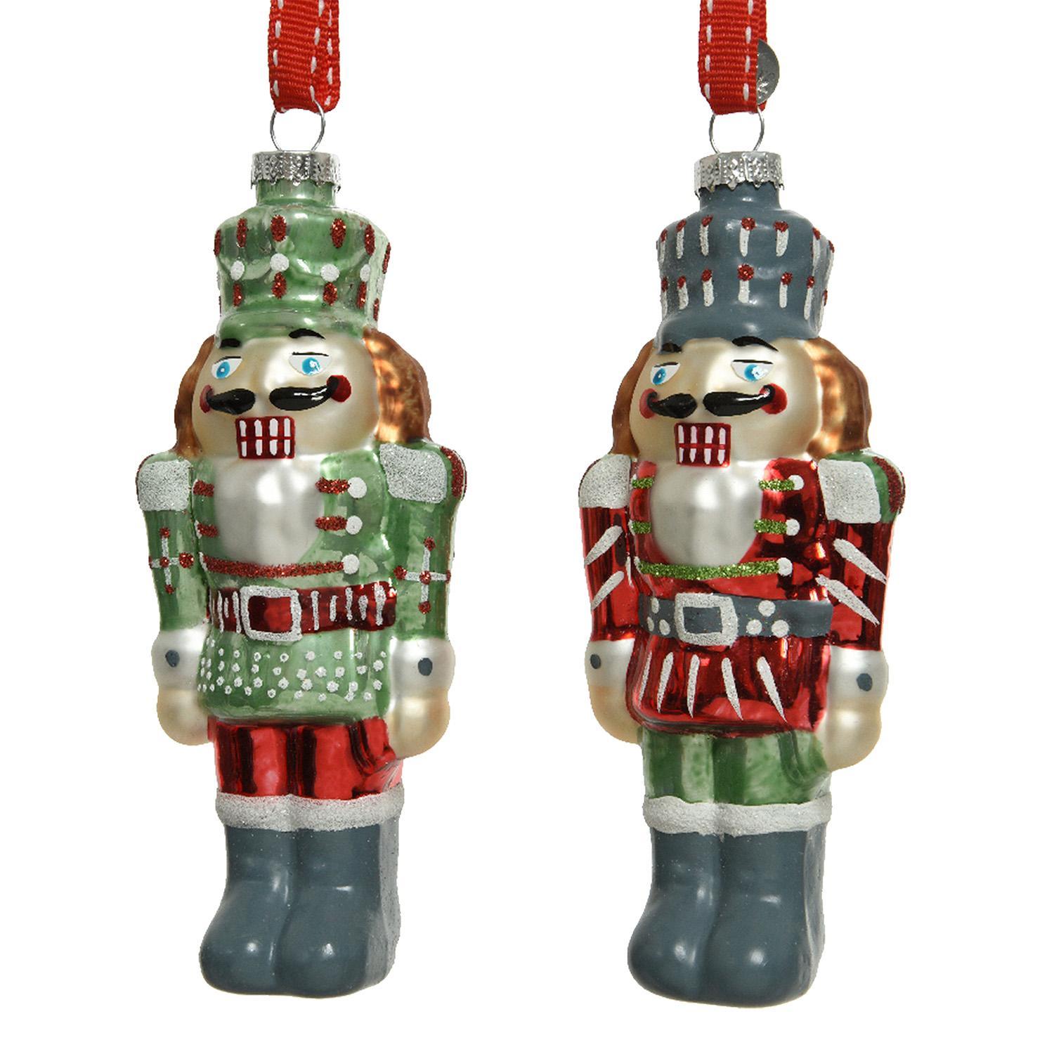 Декор Щелкунчик стекло 14см 2 в ассорт