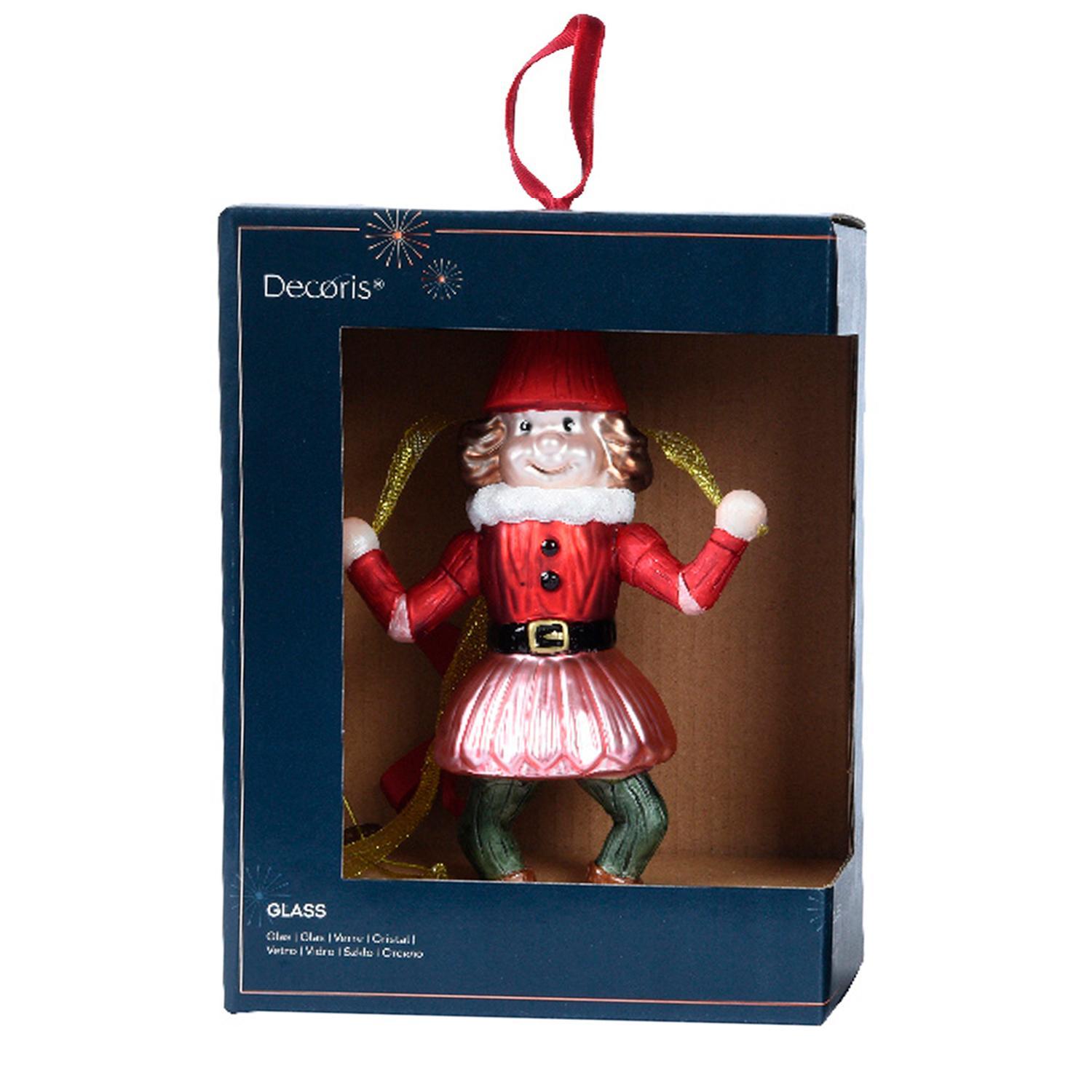 Декор Клоун стекло танцующие марионетки 6,3х6,316,8см 1шт/уп