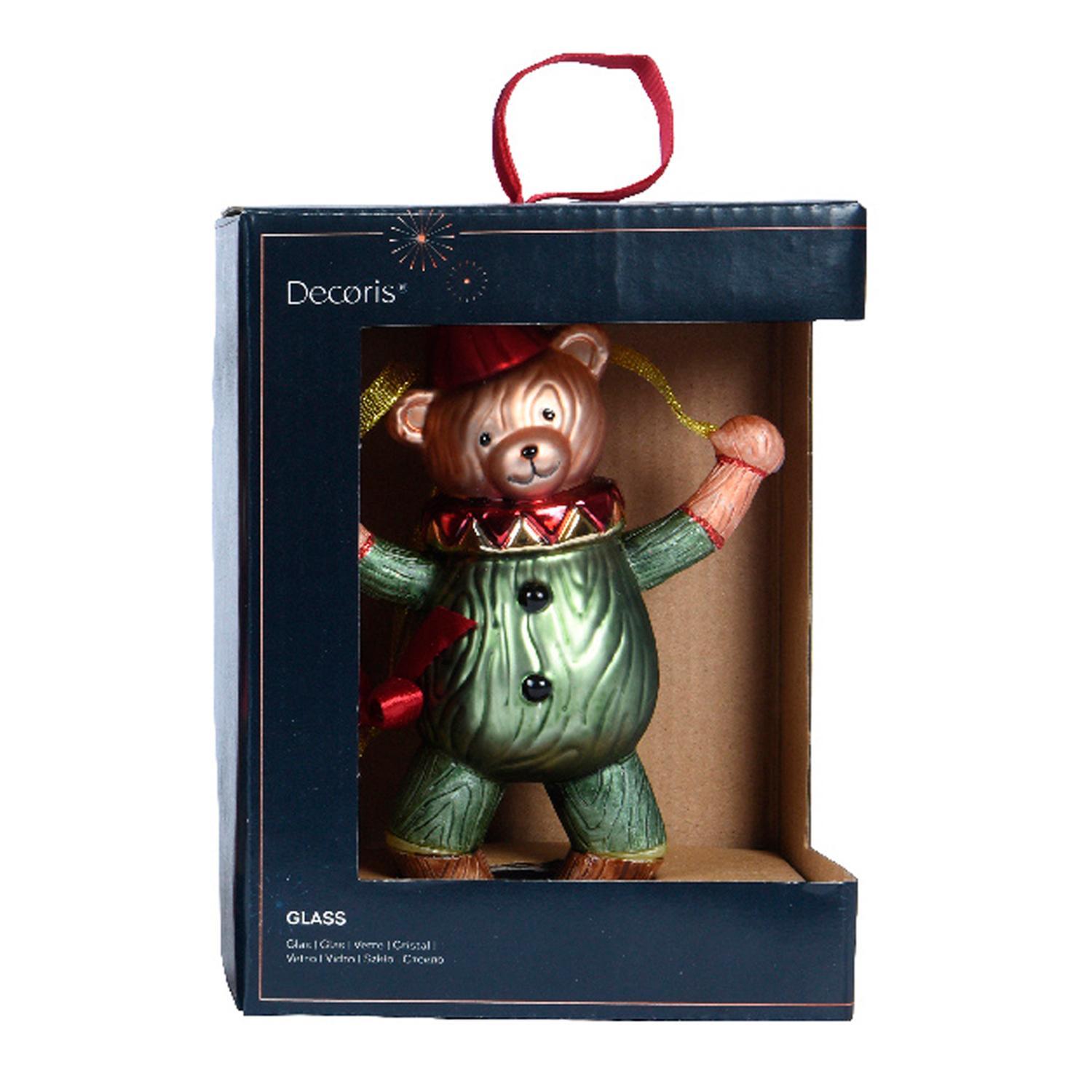 Декор Медведь стекло танцующие марионетки 5,2х7,8х18,3см 1шт/уп