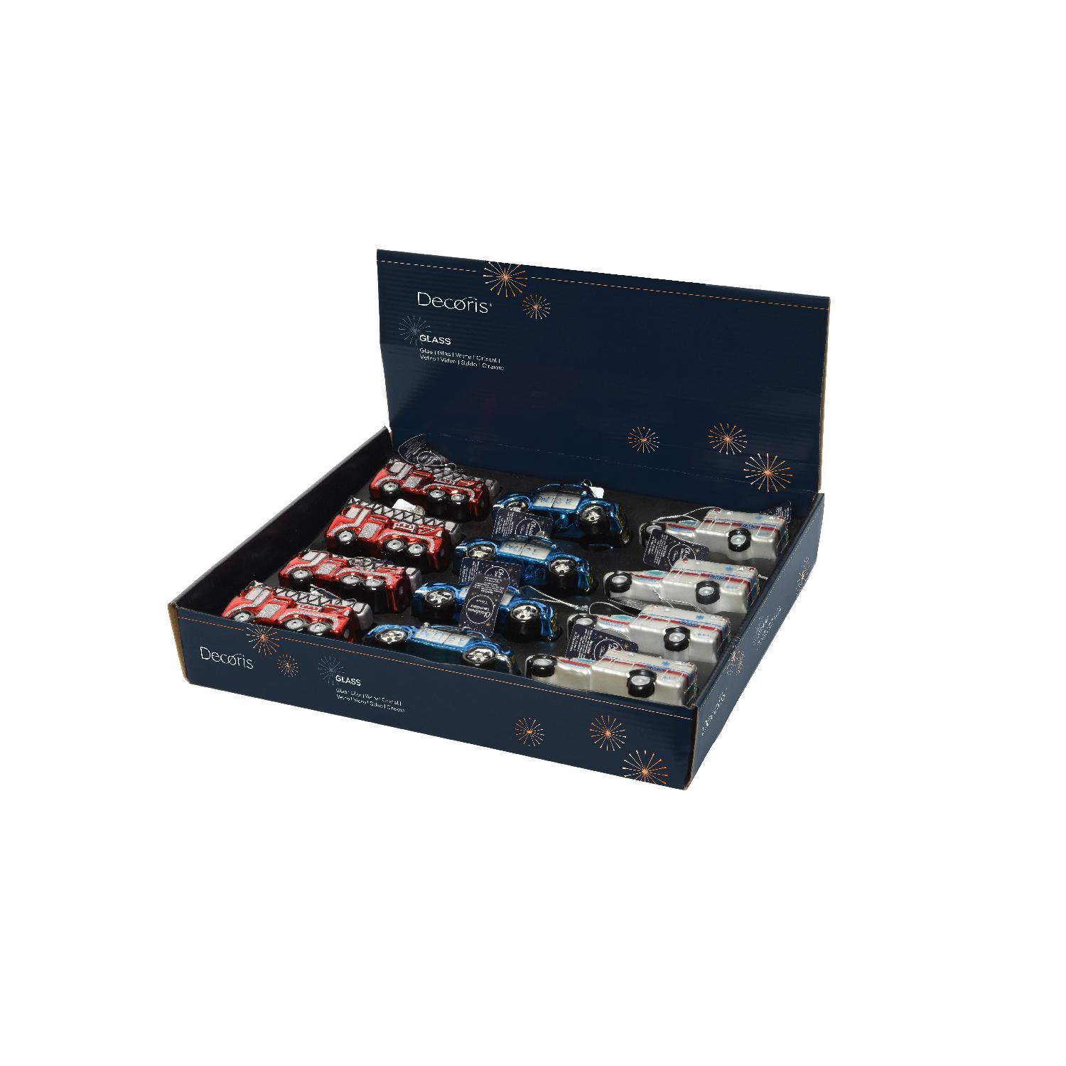 Декор Машина пожарная стекло 4,7x11,4x8см