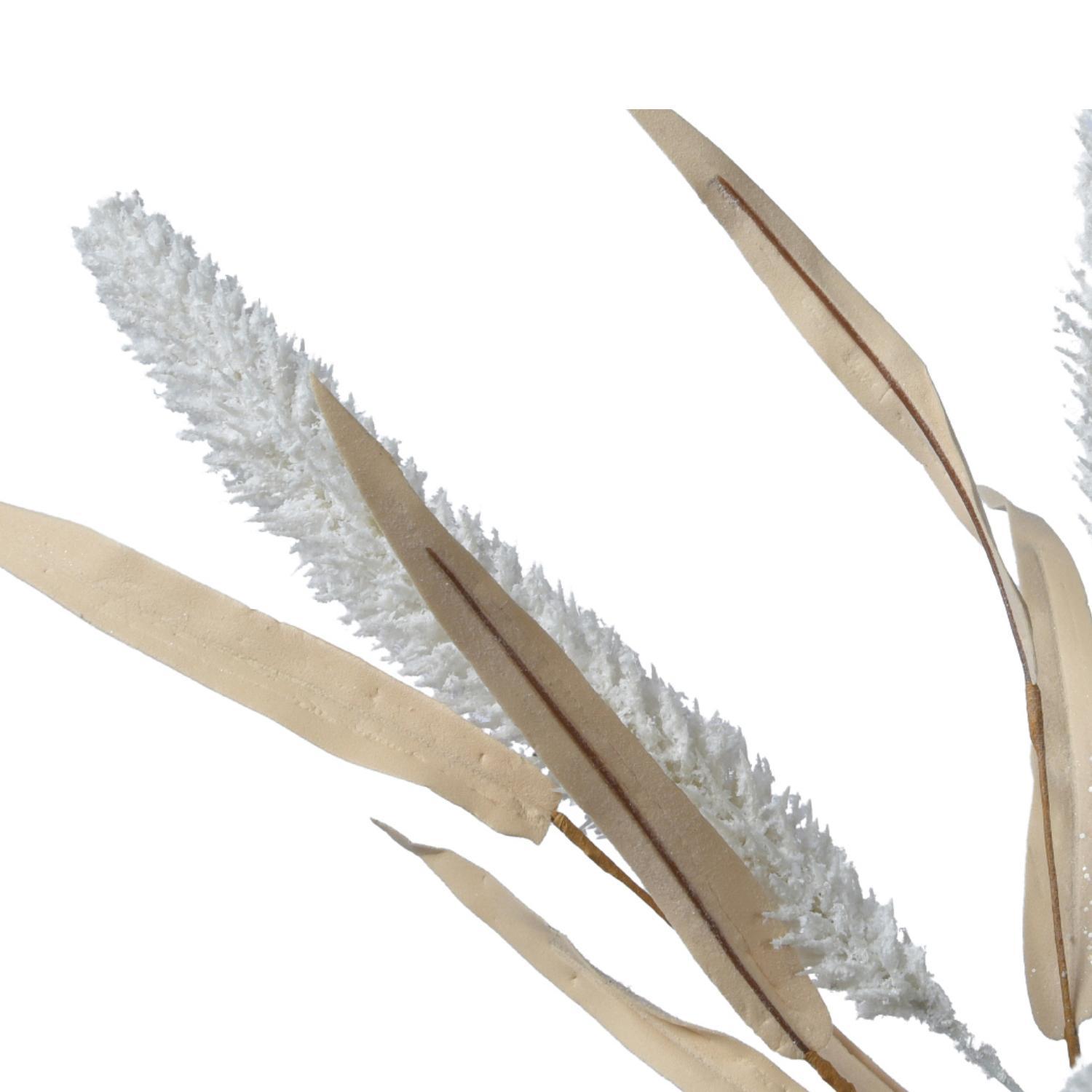 Веточка декоративная  60см Кошачий хвост с листьями