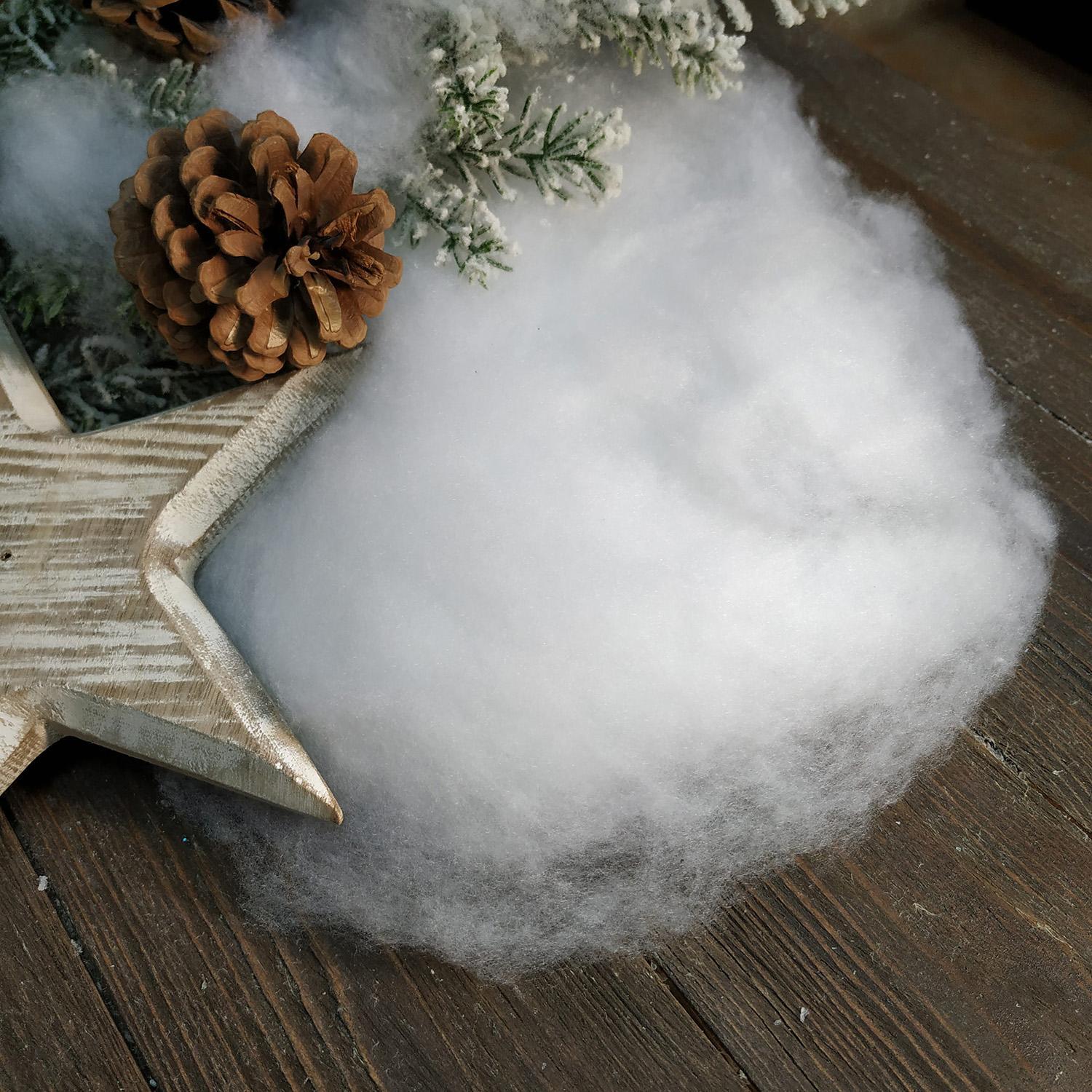 Снежный пух белый 200г 100% полиэстер