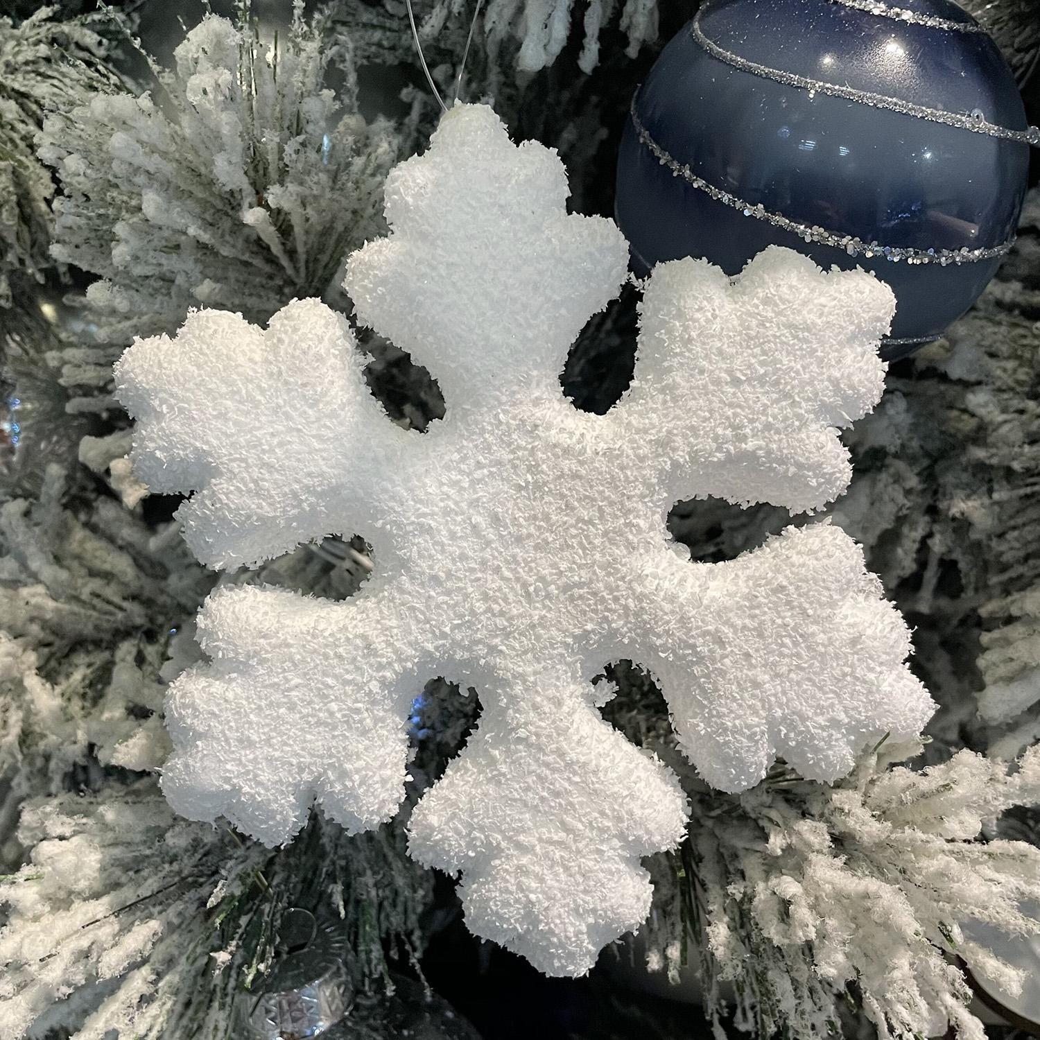 Декор Снежинка белая d7,5см 3шт/уп