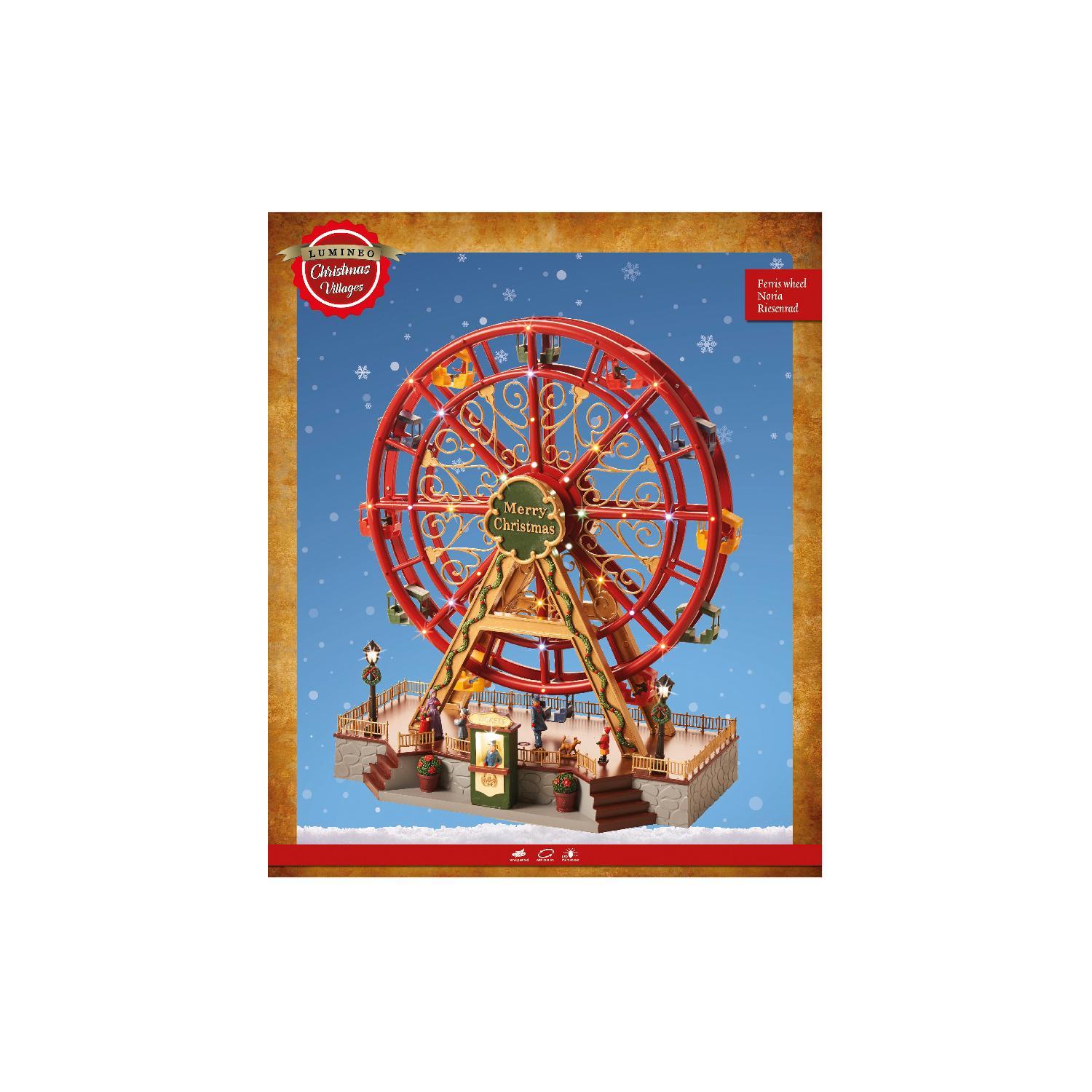 Декорация Колесо обозрения динамическая 37х21х45см кабель 1,8м 35LED разноцветная IP-20 indoor