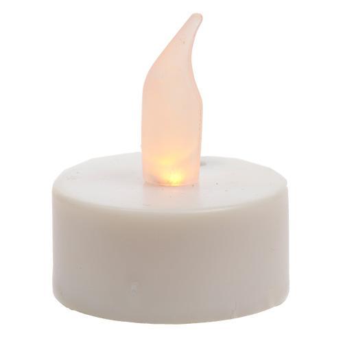 Свеча светильник LED чайная d3,8х4,6см вкл/выкл от задувания на батарейке 1-CR2032 indoor