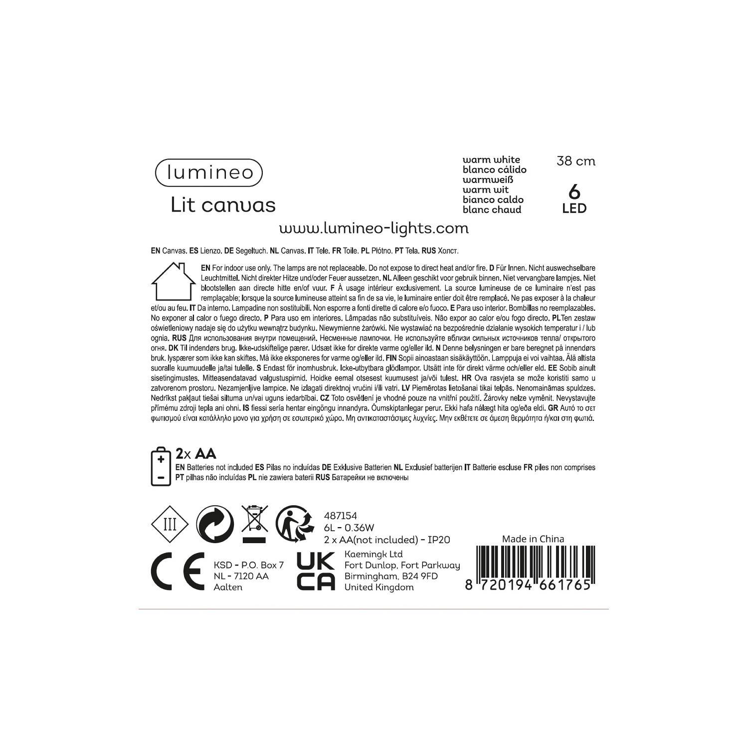 Декор Картина Поезд Санты в зимнем лесу 28х38см с огоньками 2 батарейки АА 6LED теплобелая IP-20 indoor