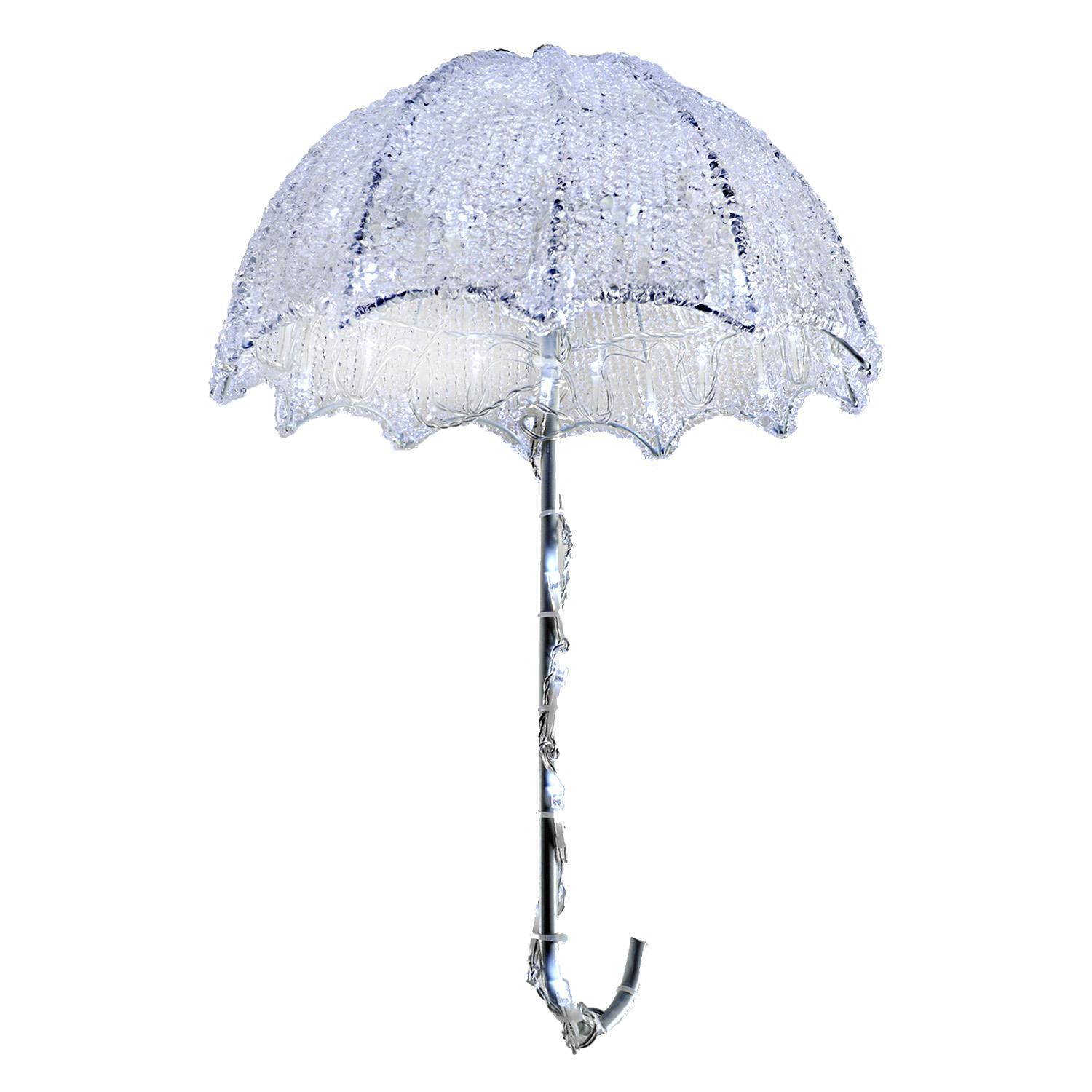 Декорация светодиодная Зонтик 30см холоднобелый LED