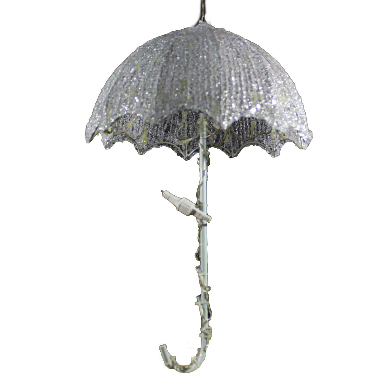 Декорация светодиодная Зонтик 40см холоднобелый LED