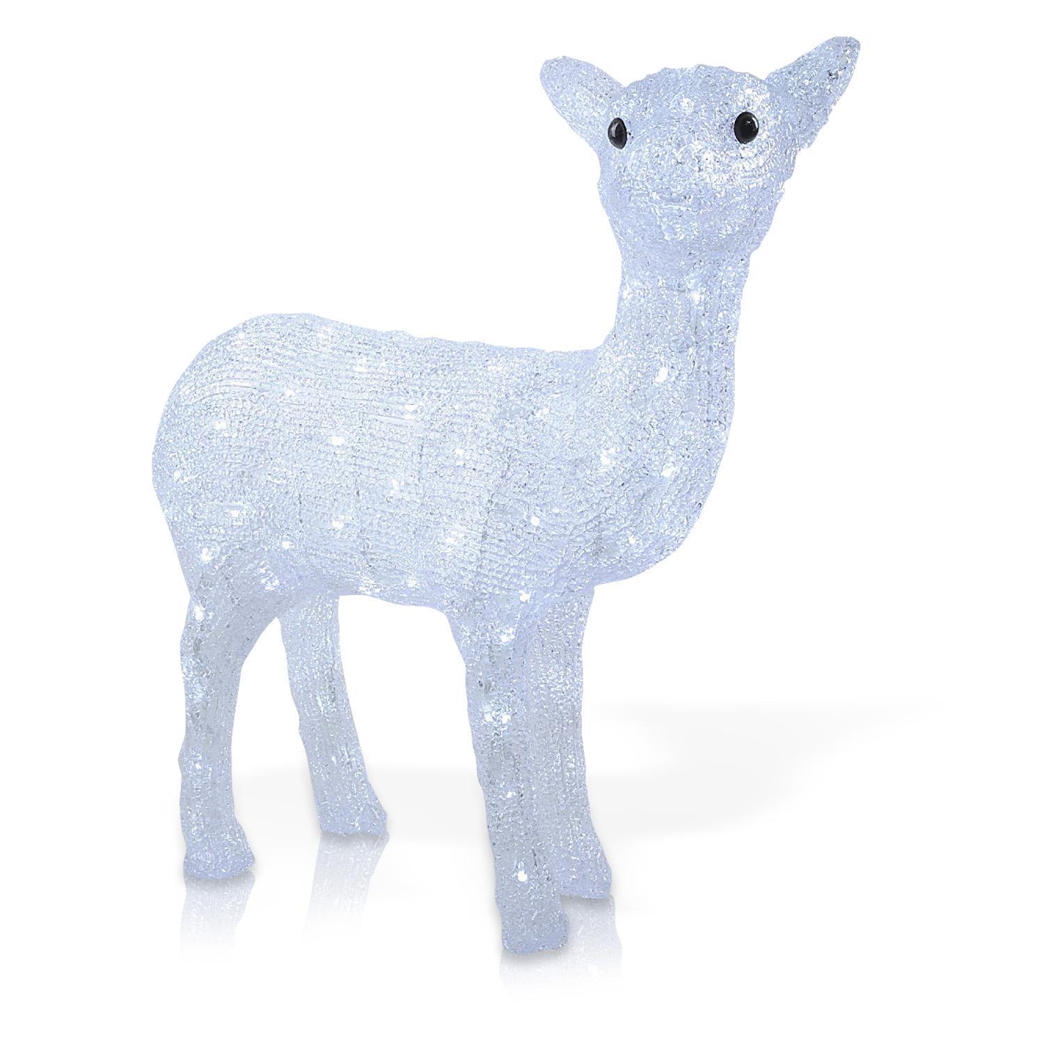 Декорация светодиодная Олень 60см хол/бел LED 120 диодов