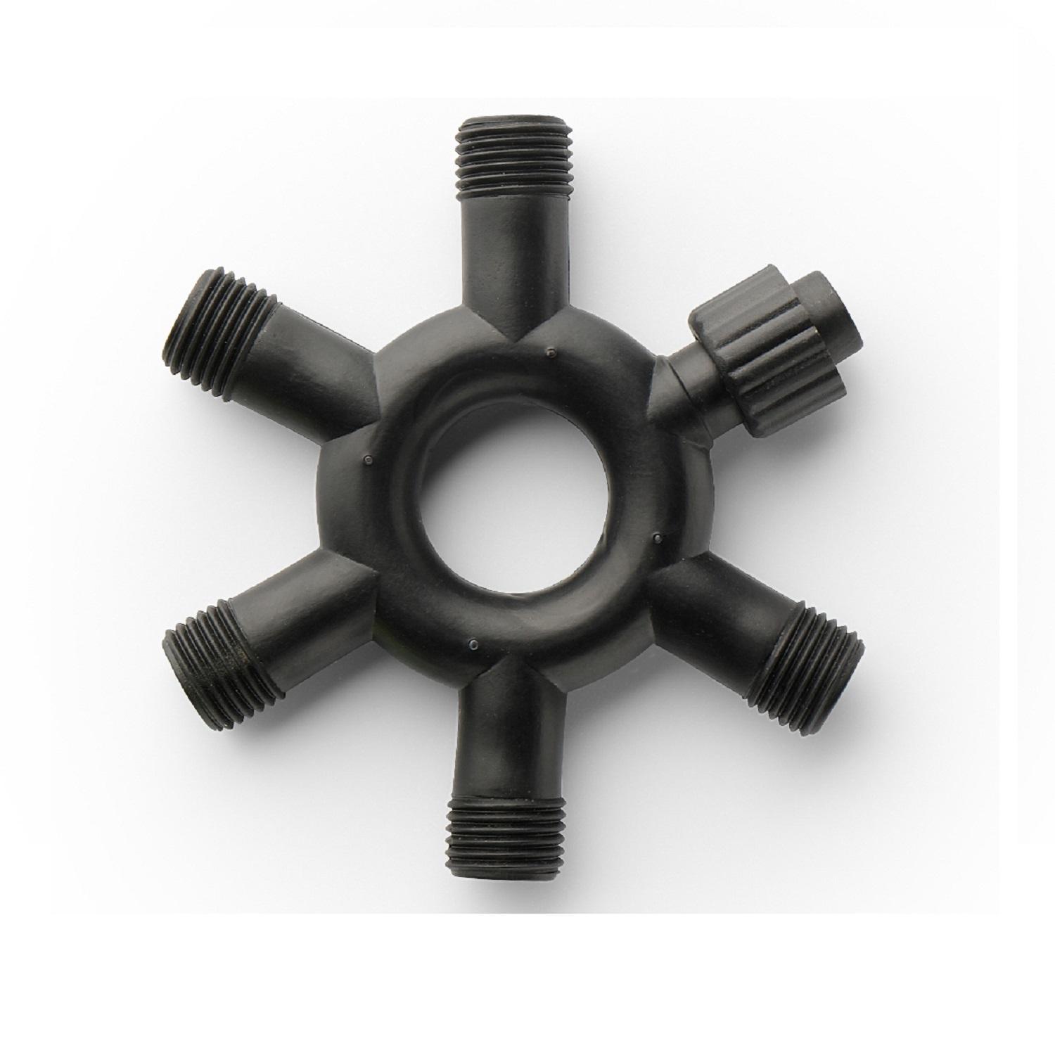 Соединитель кольцо на 5 соединений черный