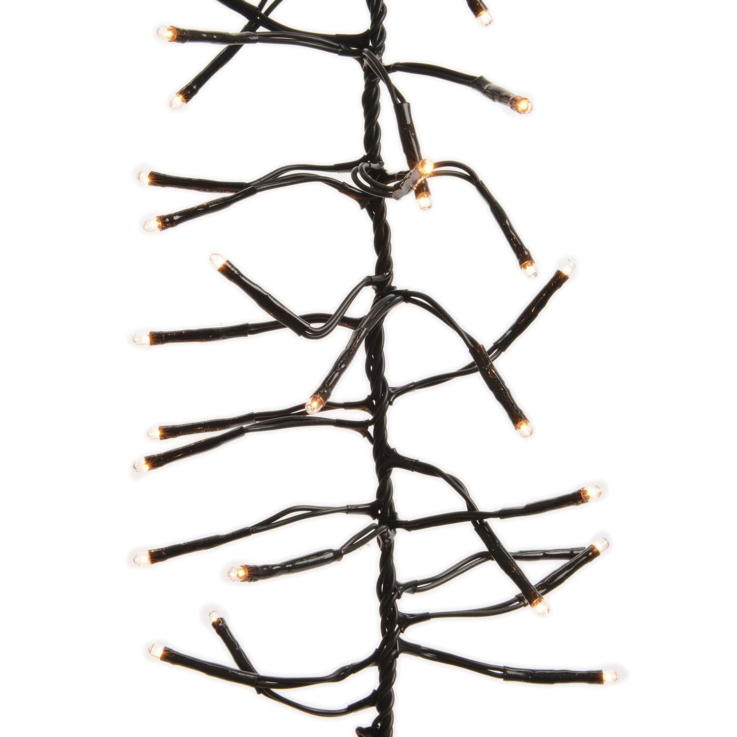 Гирлянда цепочка 13,5м теплобелая  8ч таймер 8 функций 1512диодов LED MICRO outdoor