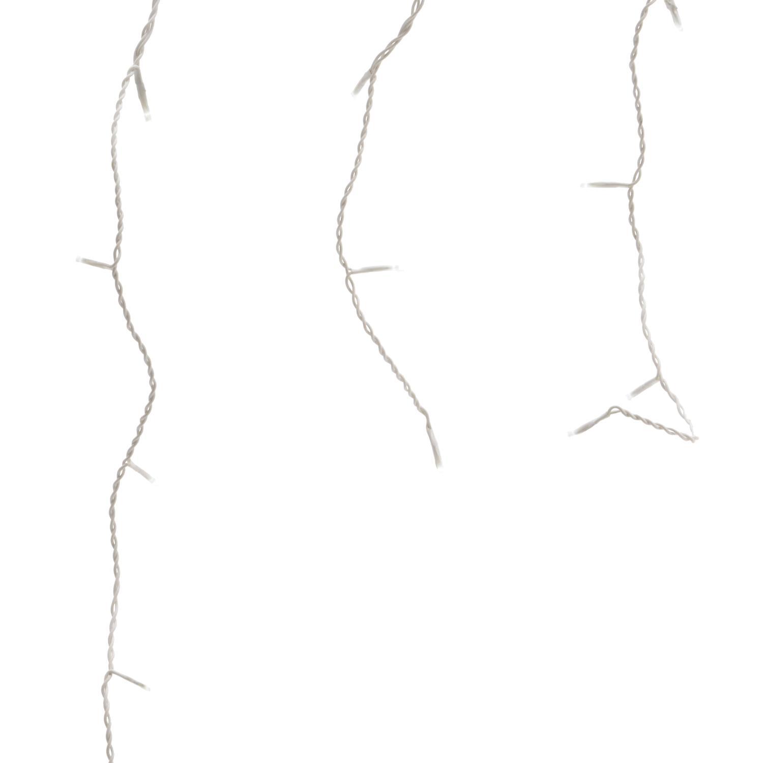 Гирлянда дождь  5х0,5м холоднобелая мерцающая 8функций 119диодов