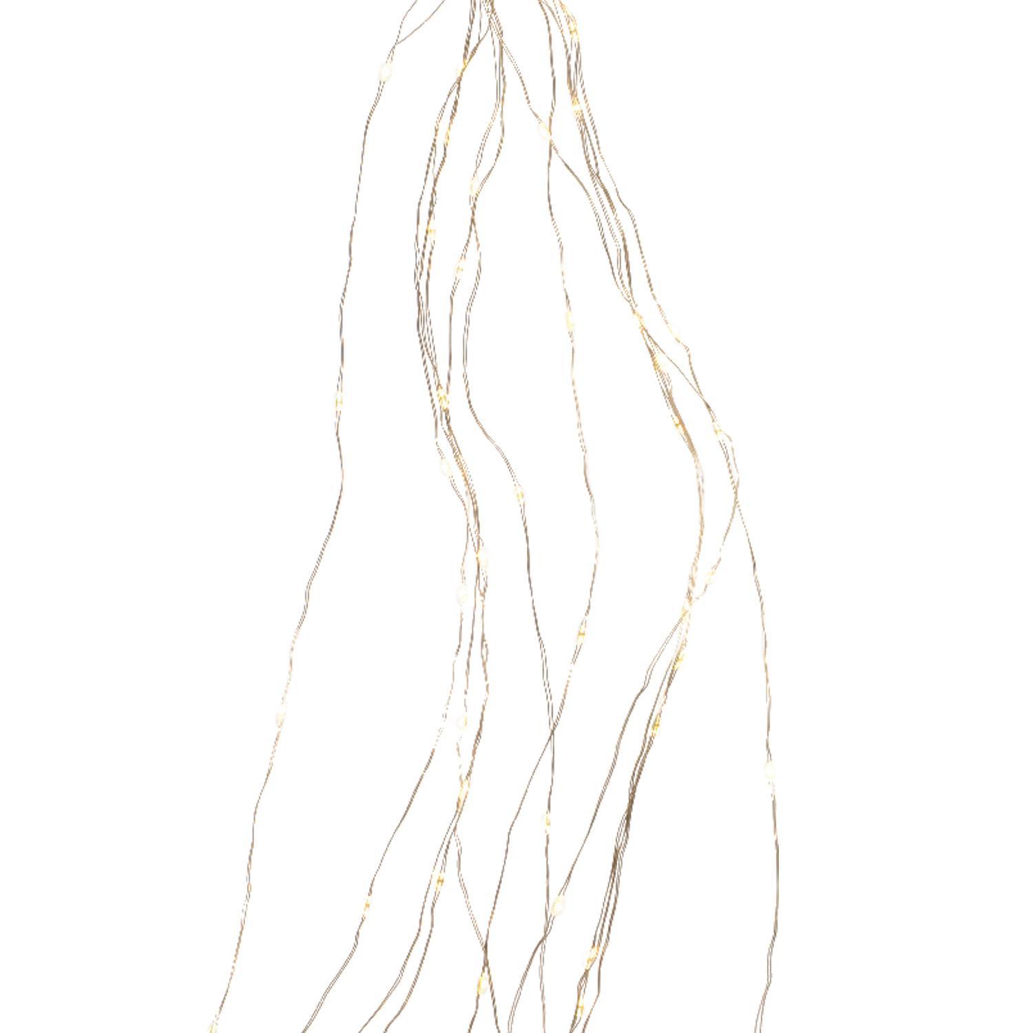 Гирлянда пучок   1м холоднобелая мигающая 9веток 8функций 81диод LED MICRO outdoor