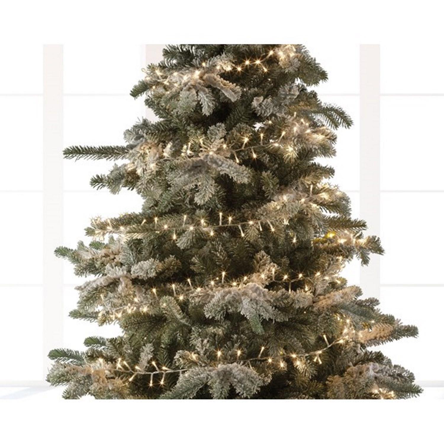 Гирлянда цепочка 16м теплобелая  8ч таймер диммер 750диодов LED MICRO